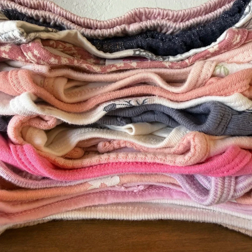 Lot of 15+ Baby Girl Clothes 6-9M Pink Neutral Colors Bundle 18 Pieces 05